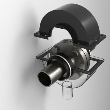 PVC flange guards with seal