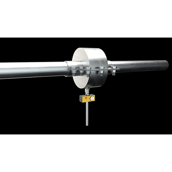 shell type flange guards with leak detector